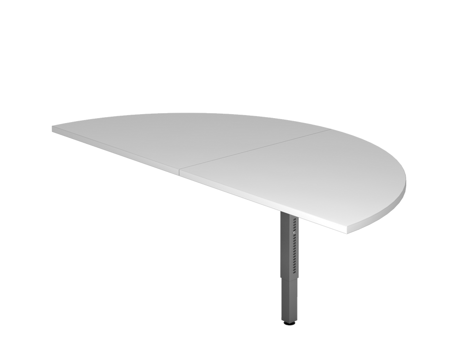 Hammerbacher NEU | Anbautisch 2xViertelkreis RA160, 160 x 80 cm