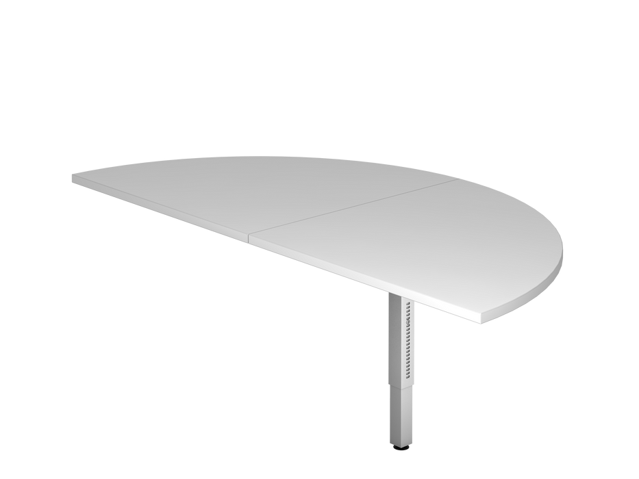 Hammerbacher NEU | Anbautisch 2xViertelkreis RA160, 160 x 80 cm