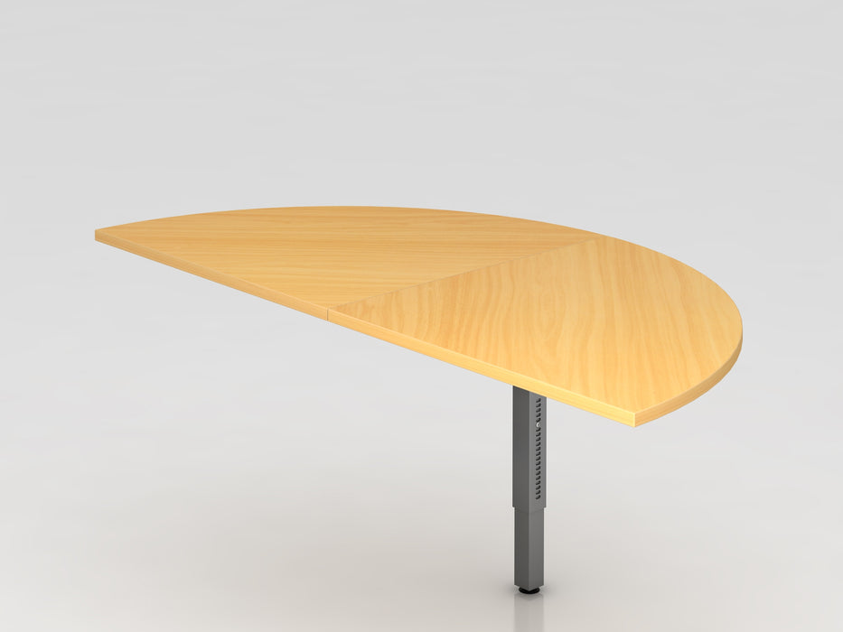 Hammerbacher NEU | Anbautisch 2xViertelkreis RA160, 160 x 80 cm