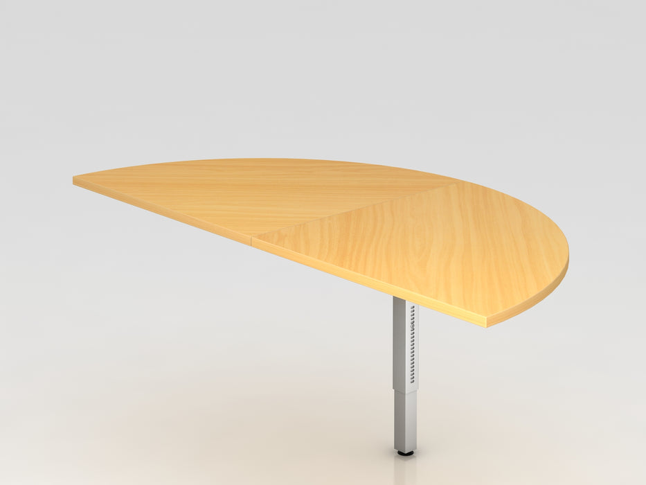 Hammerbacher NEU | Anbautisch 2xViertelkreis RA160, 160 x 80 cm