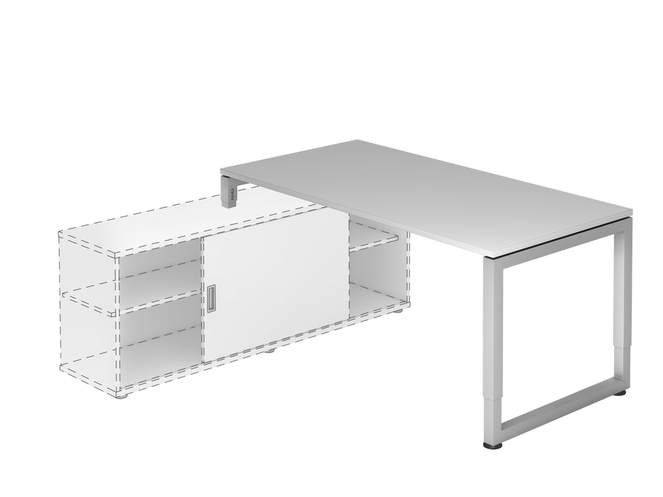 Hammerbacher NEU | Anbauschreibtisch RSE16, 160 x 80 cm