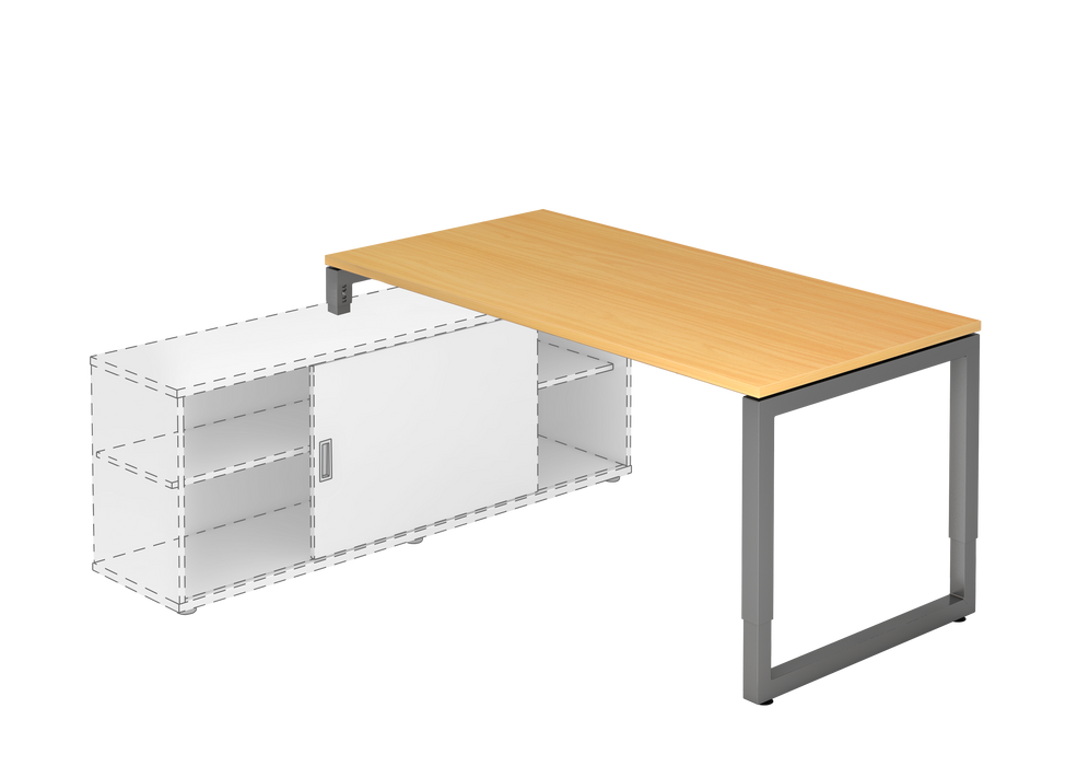 Hammerbacher NEU | Anbauschreibtisch RSE16, 160 x 80 cm