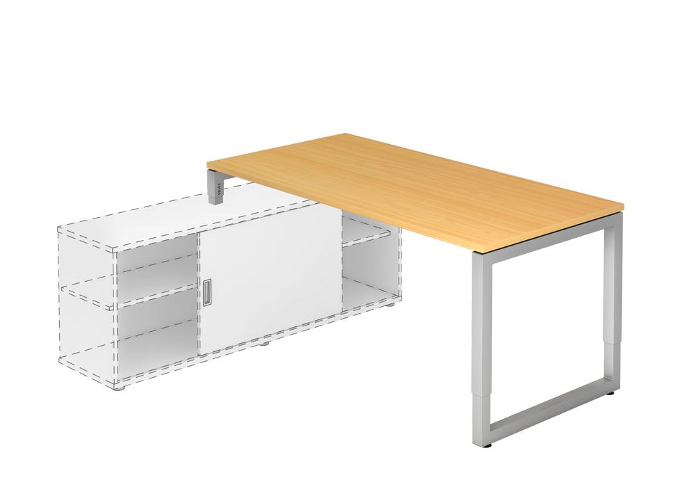 Hammerbacher NEU | Anbauschreibtisch RSE16, 160 x 80 cm