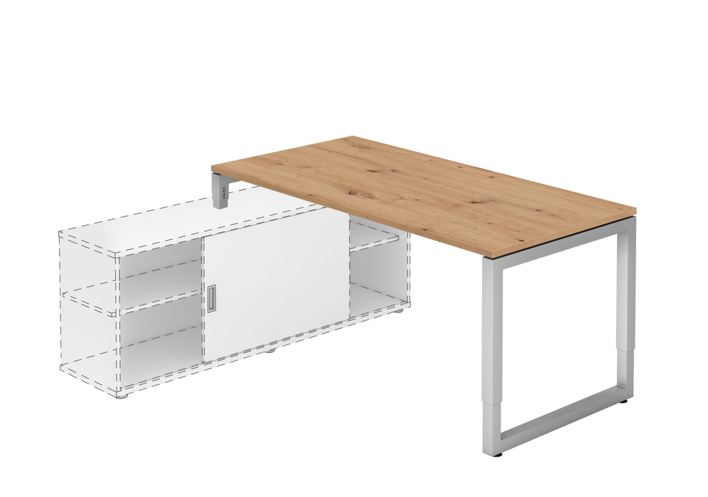 Hammerbacher NEU | Anbauschreibtisch RSE16, 160 x 80 cm