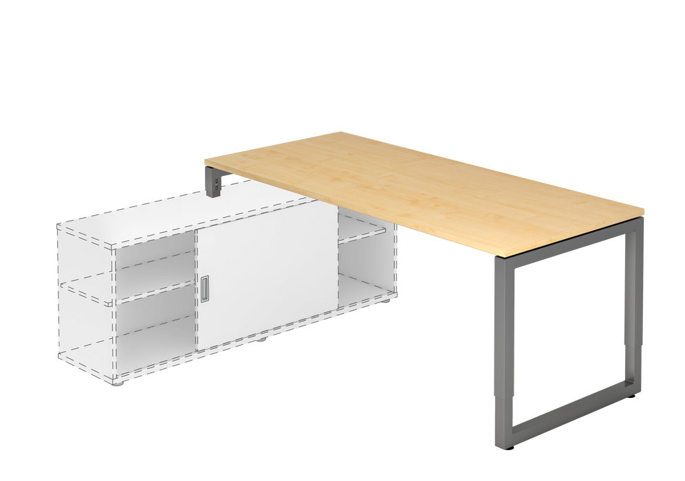 Hammerbacher NEU | Anbauschreibtisch RSE19, 180 x 80 cm