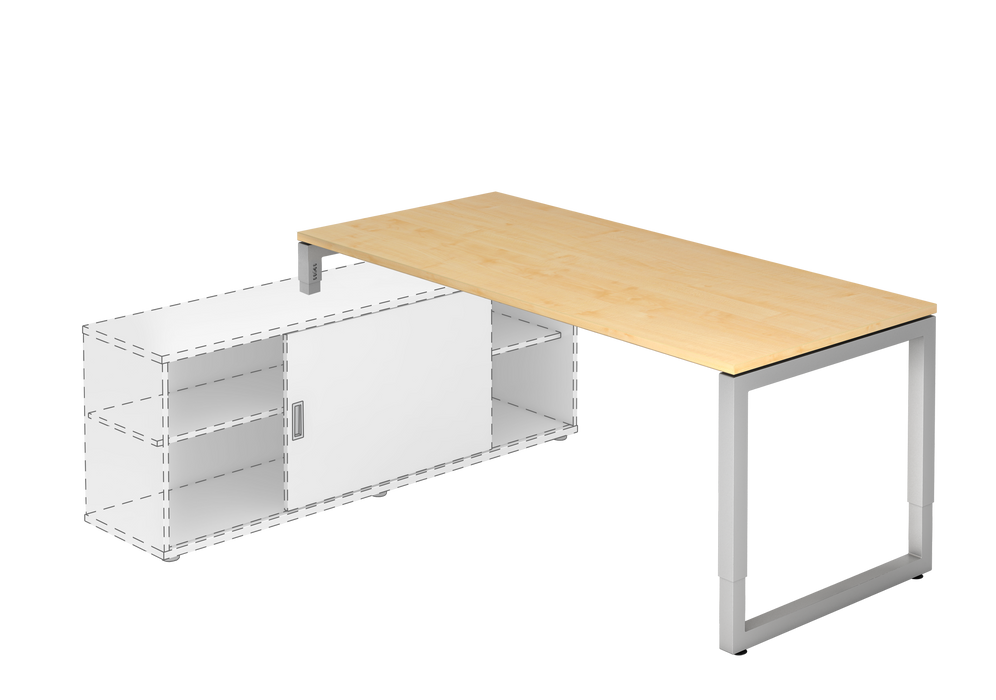 Hammerbacher NEU | Anbauschreibtisch RSE19, 180 x 80 cm