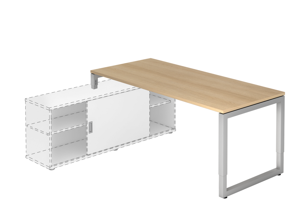 Hammerbacher NEU | Anbauschreibtisch RSE19, 180 x 80 cm