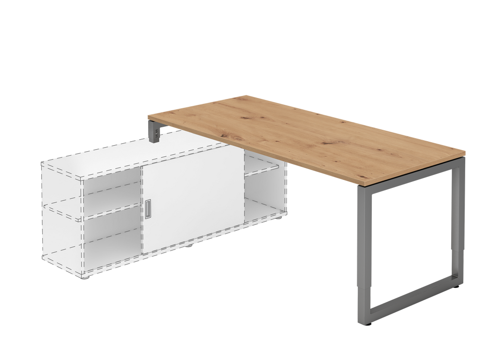 Hammerbacher NEU | Anbauschreibtisch RSE19, 180 x 80 cm