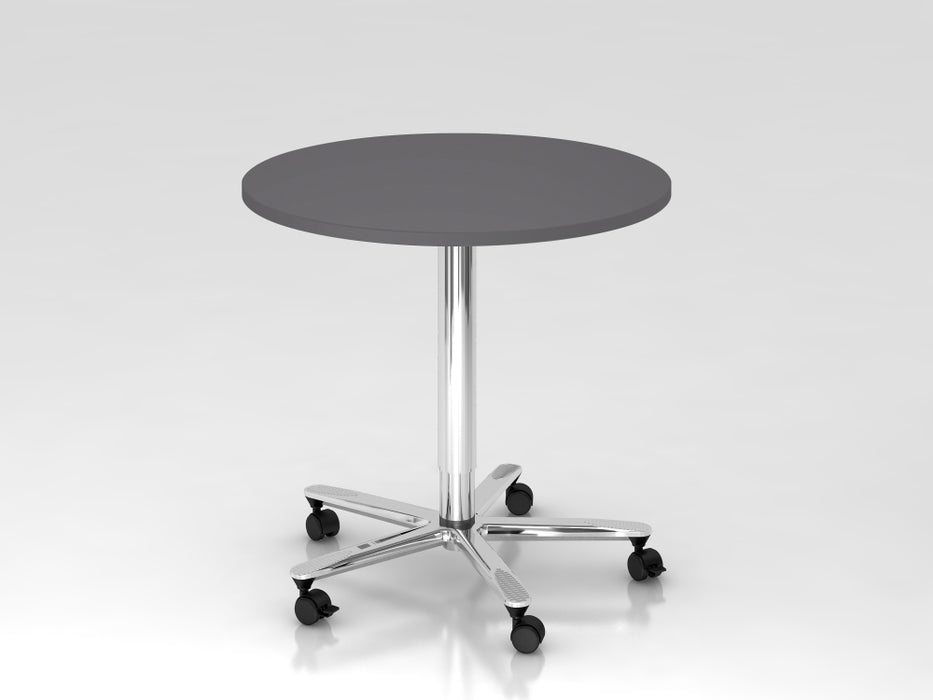 Säulenhubtisch ST08, 80 cm rund