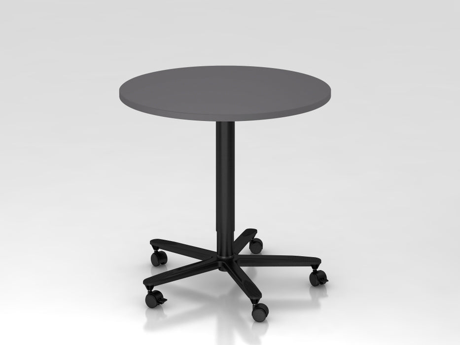 Säulenhubtisch ST08, 80 cm rund