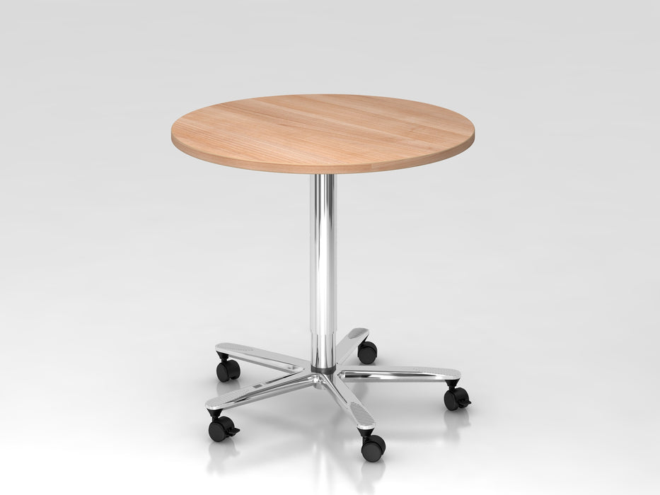 Säulenhubtisch ST08, 80 cm rund