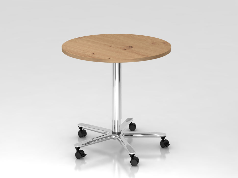 Säulenhubtisch ST08, 80 cm rund