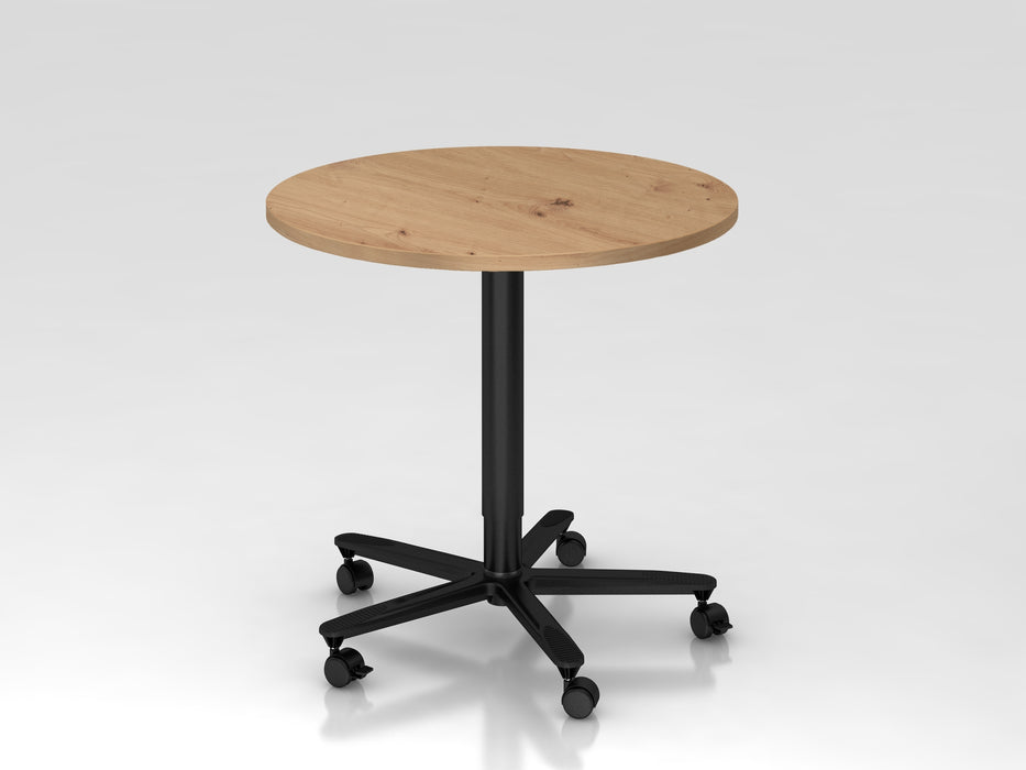 Säulenhubtisch ST08, 80 cm rund