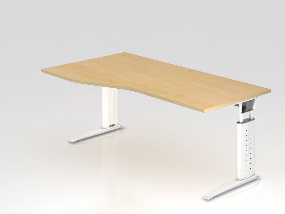 Hammerbacher NEU | Schreibtisch US18, 180 x 100/80cm