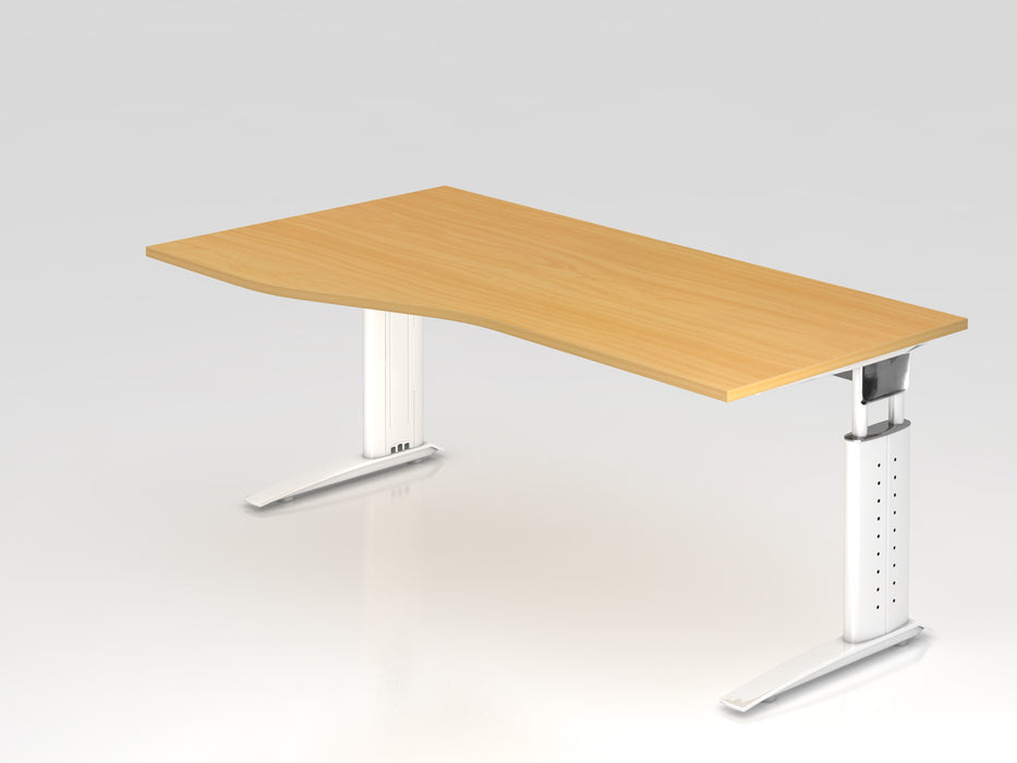 Hammerbacher NEU | Schreibtisch US18, 180 x 100/80cm