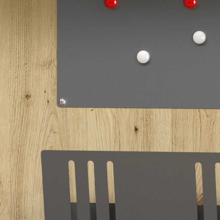 Hammerbacher NEU | Wandschreibtisch 120cm, Graphit/Asteiche