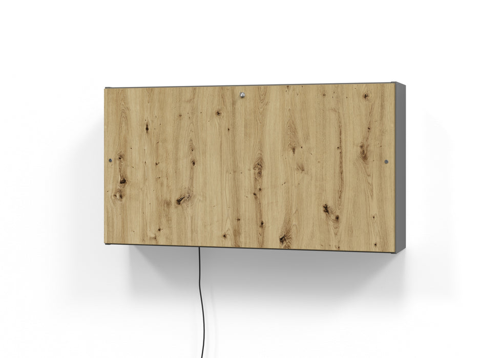 Hammerbacher NEU | Wandschreibtisch 120cm, Graphit/Asteiche