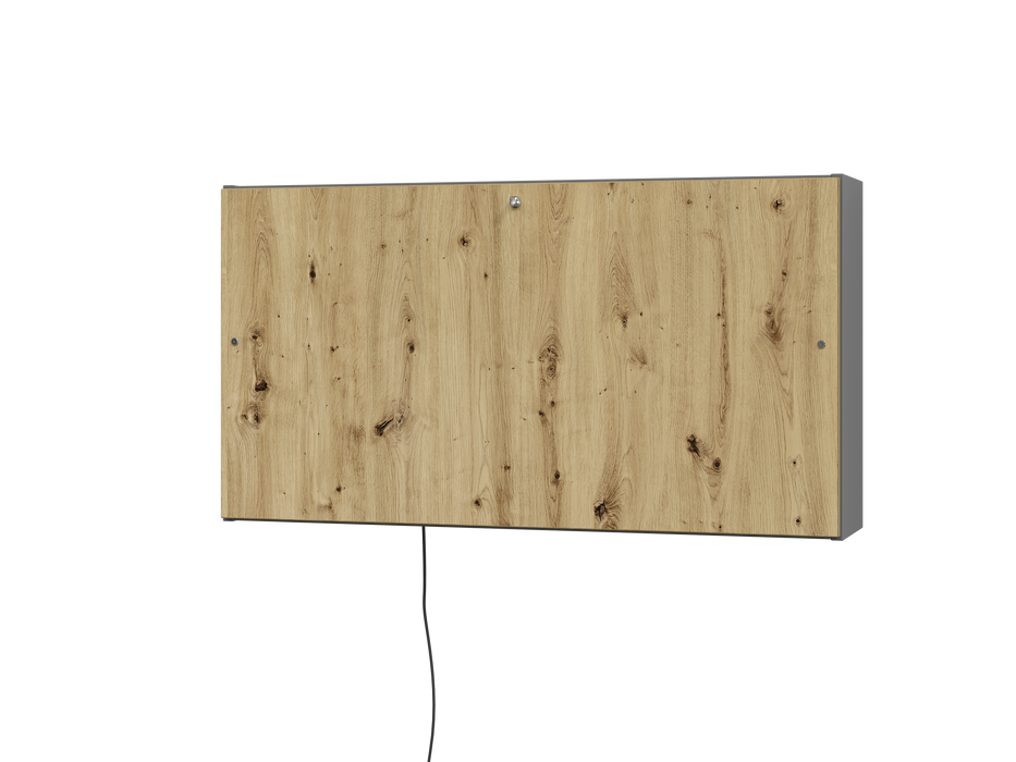 Hammerbacher NEU | Wandschreibtisch 120cm, Graphit/Asteiche