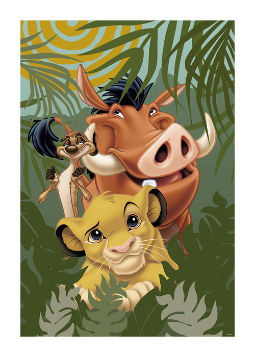 Komar NEU | Wandbild - Lion King Carefree Trio