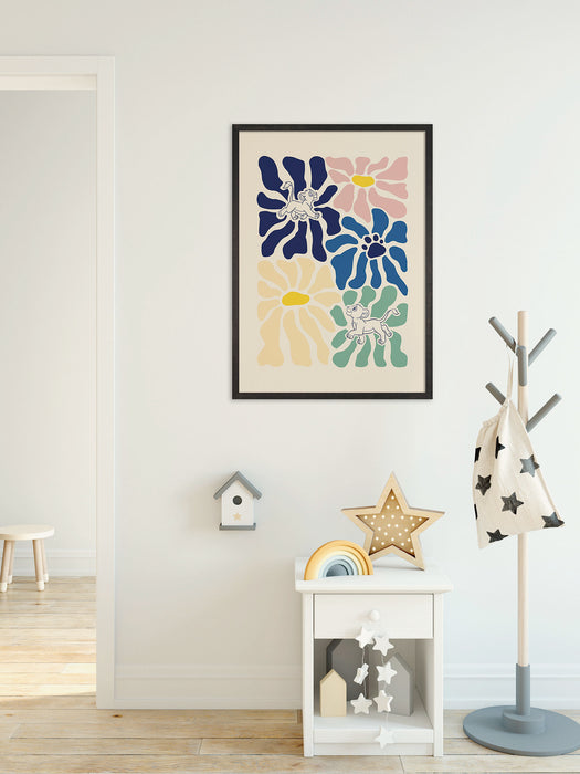 Wandbild | Disney The Lion King Between Flowers