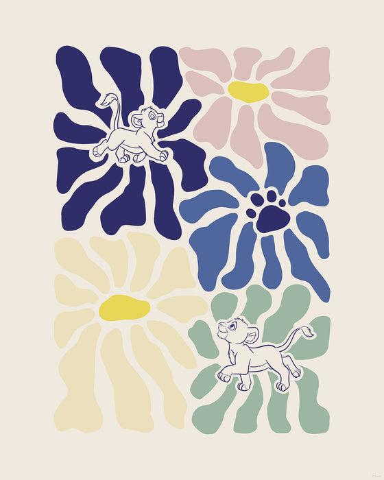 Wandbild | Disney The Lion King Between Flowers