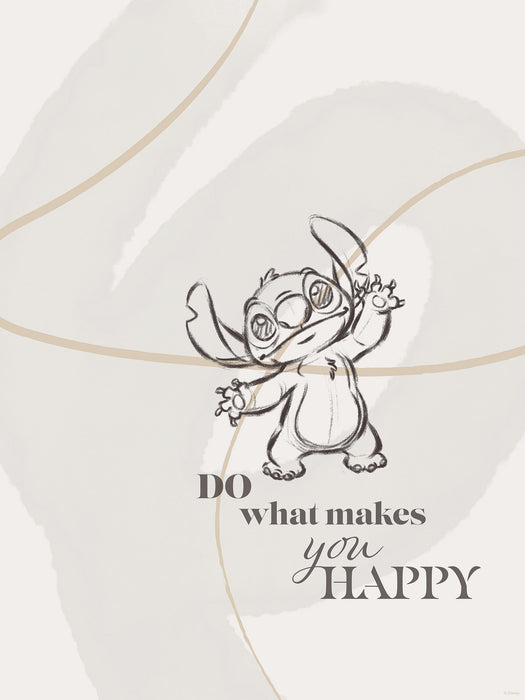 Wandbild | Disney Lilo and Stitch Do What Makes You Happy