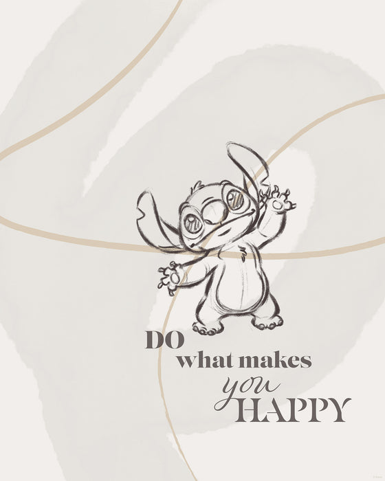 Wandbild | Disney Lilo and Stitch Do What Makes You Happy