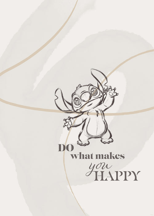 Komar NEU | Komar Wandbild- Disney Lilo and Stitch Do What Makes You Happy