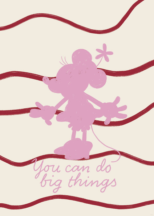 Komar NEU | Komar Wandbild- Disney Minnie Mouse You Can Do Big Things