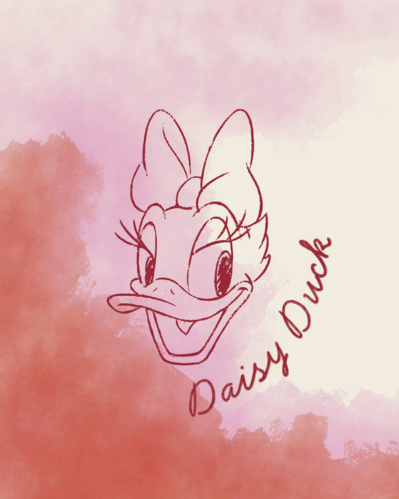 Komar NEU | Komar Wandbild- Disney Daisy Duck Watercolours