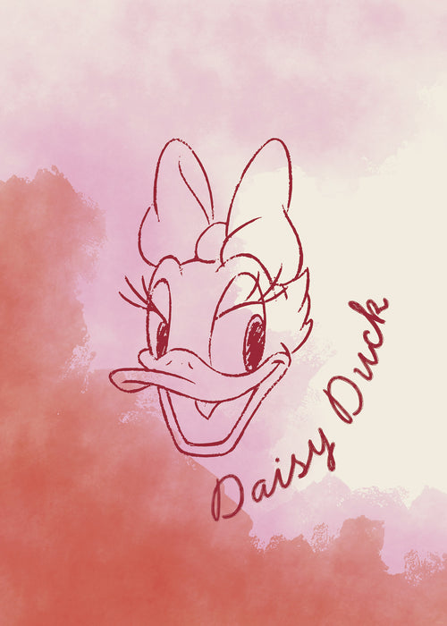 Wandbild | Disney Daisy Duck Watercolours