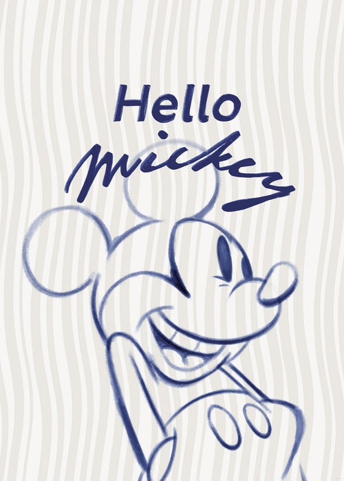 Komar NEU | Komar Wandbild- Disney Mickey Mouse Hello