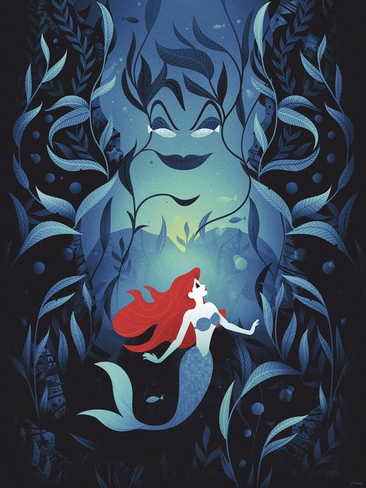 Komar NEU | Komar Wandbild- Disney Ariel Ursula