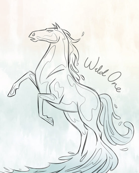 Komar NEU | Komar Wandbild- Disney Frozen Blue Lights