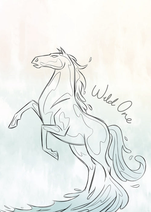 Komar NEU | Komar Wandbild- Disney Frozen Blue Lights