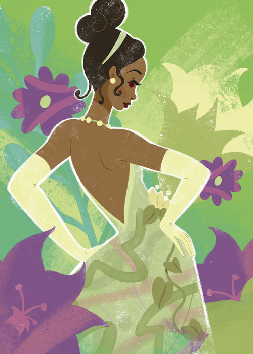 Wandbild | Disney Princess Tiana in Green