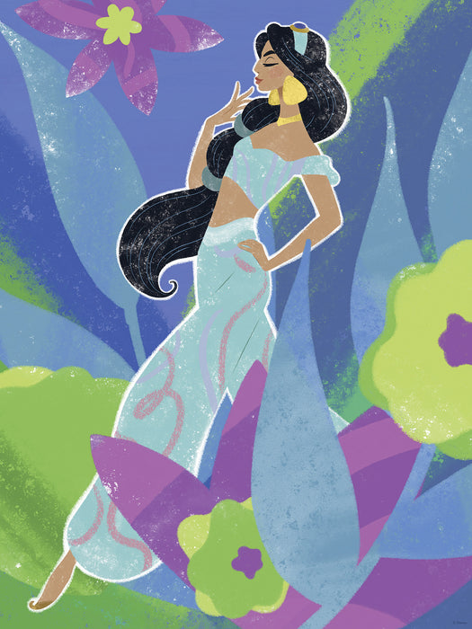 Komar NEU | Komar Wandbild- Disney Princess Jasmine in Blue
