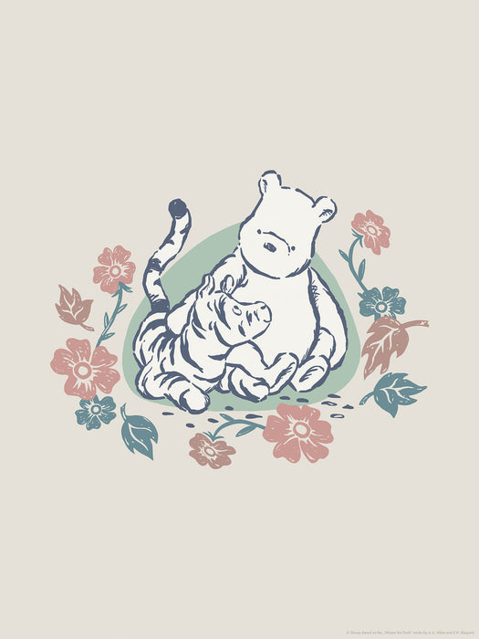 Komar NEU | Komar Wandbild- Disney Winnie the Pooh Flowers and Friends