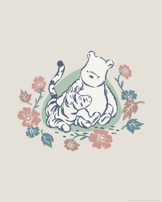 Komar NEU | Komar Wandbild- Disney Winnie the Pooh Flowers and Friends