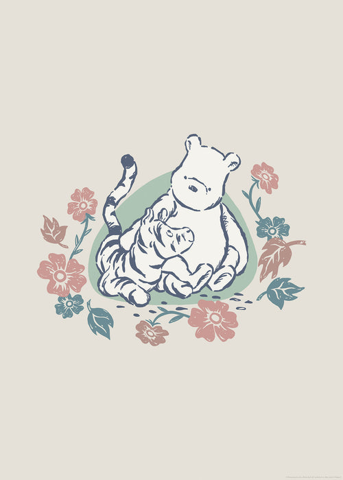 Wandbild | Disney Winnie the Pooh Flowers and Friends