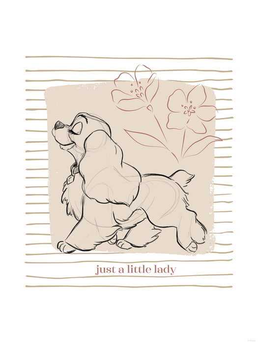 Komar NEU | Komar Wandbild- Disney Lady and the Tramp just a Little Lady