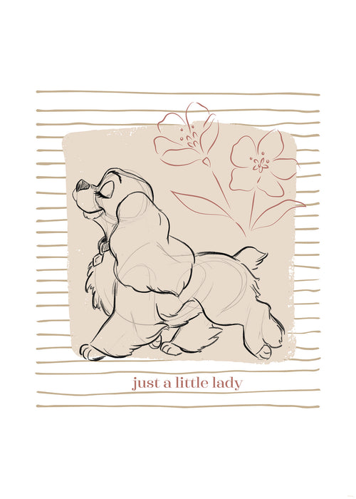 Komar NEU | Komar Wandbild- Disney Lady and the Tramp just a Little Lady