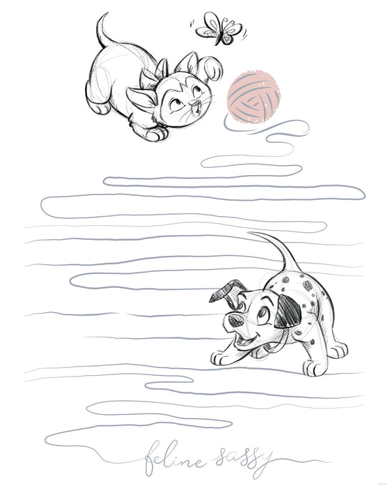 Komar NEU | Komar Wandbild- Disney Animals Dogs and Cats Playground