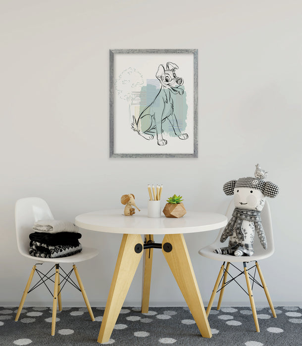 Wandbild | Disney Lady and the Tramp Hello Tramp