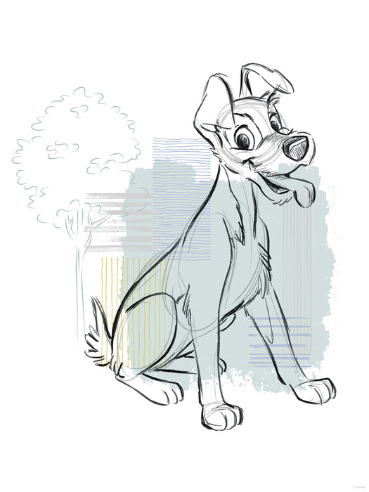 Wandbild | Disney Lady and the Tramp Hello Tramp