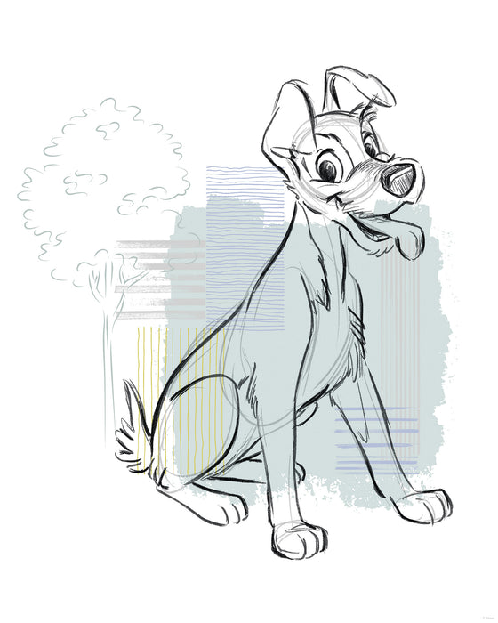 Komar NEU | Komar Wandbild- Disney Lady and the Tramp Hello Tramp