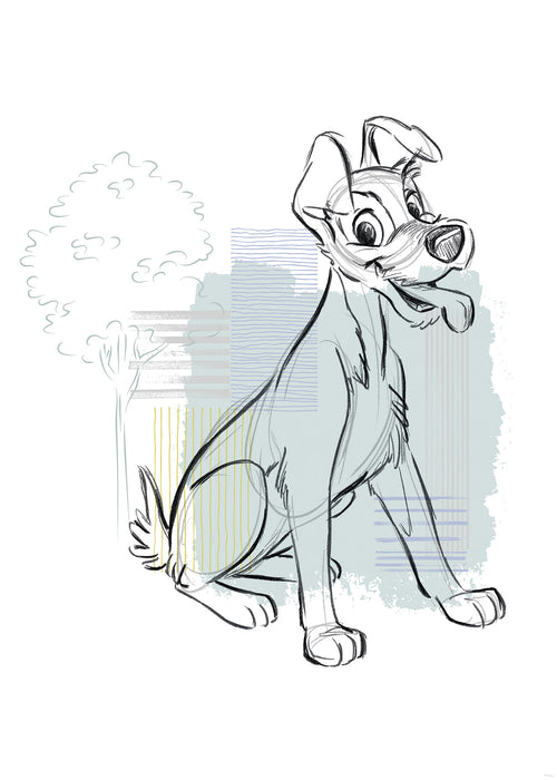 Wandbild | Disney Lady and the Tramp Hello Tramp