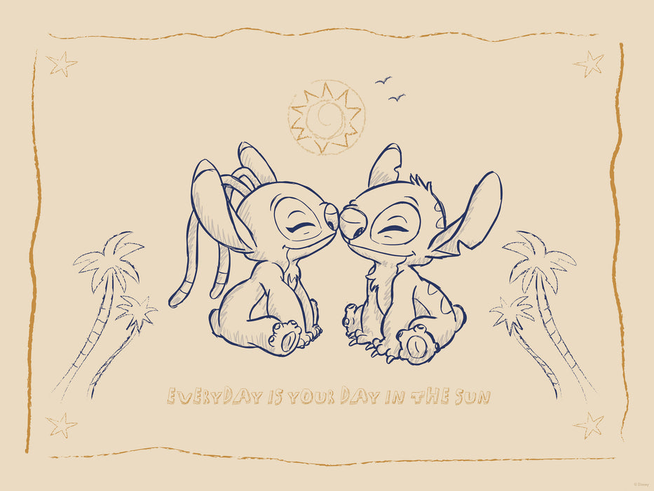 Komar NEU | Komar Wandbild- Disney Lilo and Stitch Your Day in the Sun