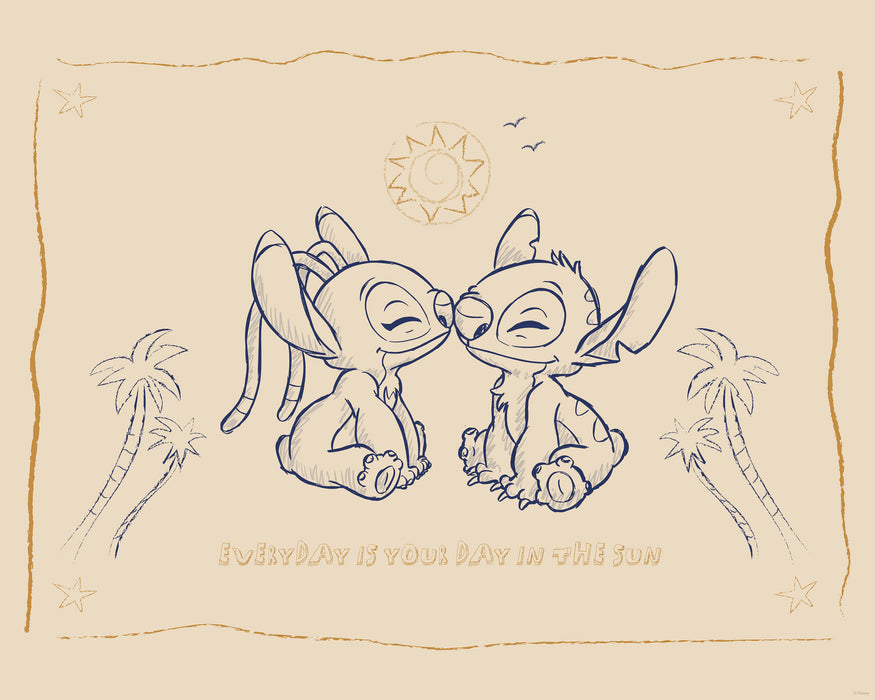 Komar NEU | Komar Wandbild- Disney Lilo and Stitch Your Day in the Sun