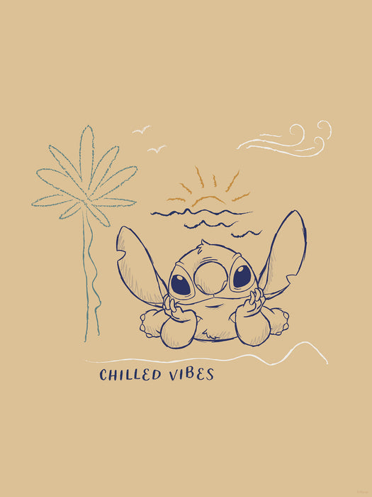 Komar NEU | Komar Wandbild- Disney Lilo and Stitch Chilled Vibes
